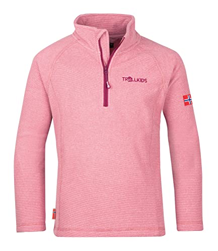 Trollkids Kinder Rondane Fleece Zip Pullover, Violett/Pflaume, Größe 164 von Trollkids