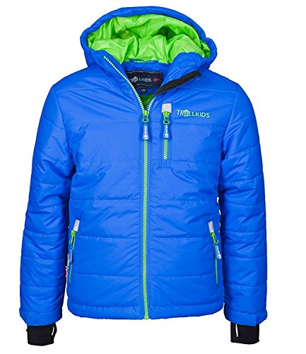 Trollkids Kinder Skijacke/Winterjacke Hemsedal, Mittelblau, Größe 104 von Trollkids