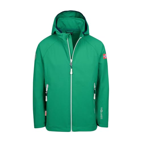 Trollkids Kids Kvalvika Jacket 110, Pepper Green von Trollkids