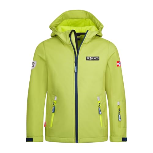 Trollkids Kids Oslofjord Jacket 92, Kiwi/Mystic Blue von Trollkids