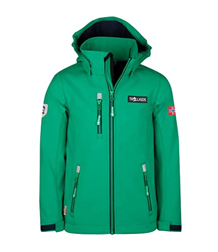 Trollkids Kinder Softshell Jacke Preikestolen, Pfeffergrün/Marineblau, Größe 140 Trollkids Kinder Softshell Jacke Preikestolen, Pfeffergrün/Marineblau, Größe 140 von Trollkids