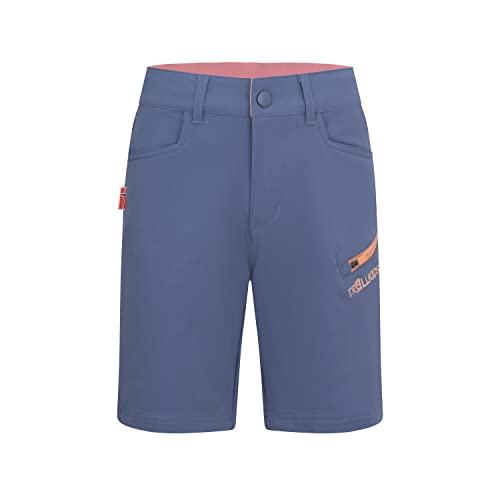 Trollkids Kinder Softshell Shorts Haugesund, Lotusblau/Koralle, Größe 164 von Trollkids