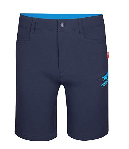 Trollkids Kinder Softshell Shorts Haugesund, Marineblau/Mittelblau, Größe 116 von Trollkids