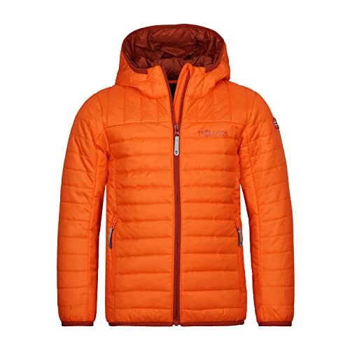 Trollkids Kinder Steppjacke Eikefjord, Hellorange/Rotbraun, Größe 140 von Trollkids