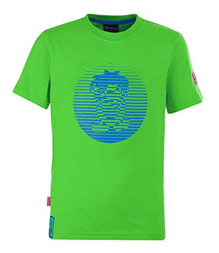 Trollkids Kinder T-Shirt Troll XT, Hellgrün/Blau, Größe 104 von Trollkids