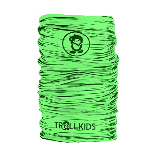 Trollkids Kinder Troll kuscheliges weiches Multifunktionstuch, Darkgrün/Lightgrün, Größe OneSize von Trollkids