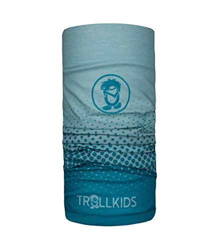 Trollkids Kinder Troll kuscheliges weiches Multifunktionstuch, Gletschergrün/Blaugrün, Größe OneSize von Trollkids