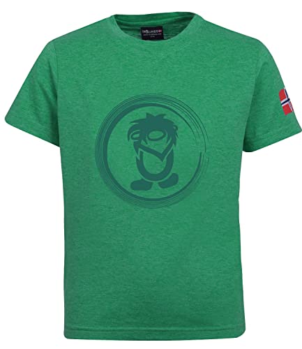 Trollkids Kinder Trollfjord T-Shirt, Pfeffergrün, Größe 116 von Trollkids