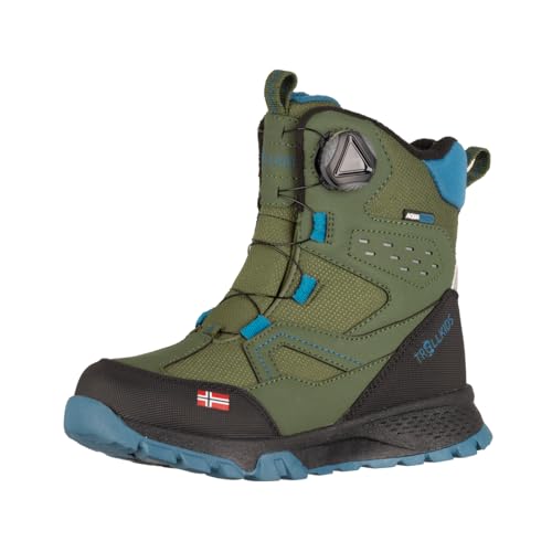 Trollkids Kids Kirkenes Winter Boots 34, pine green von Trollkids