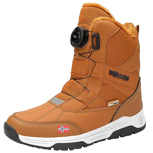 Trollkids Kinder Winterboots Narvik XT, Karamell-Braun, Größe 30 von Trollkids