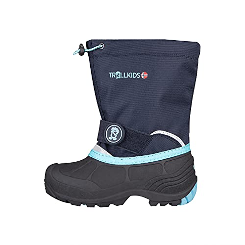 Trollkids Kinder Winterschuh Telemark XT, Marine/Minze, Größe 31 von Trollkids