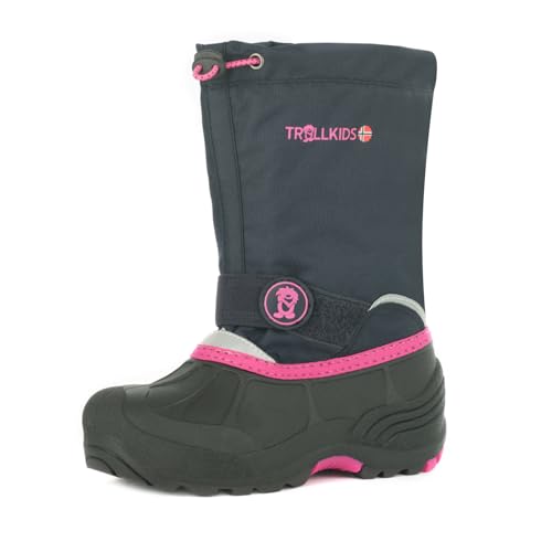 Trollkids Kids Telemark Winter Boot XT 27, navy/pink von Trollkids