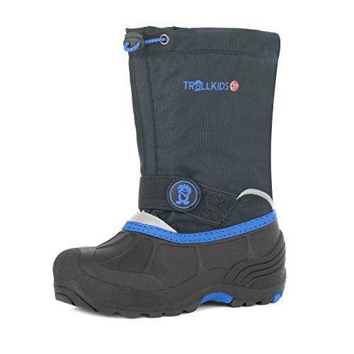 Trollkids Kinder Winterschuh Telemark XT, Marineblau/Mittelblau, Größe 27 von Trollkids