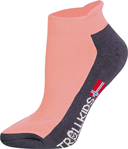 Trollkids Kinder niedrige Wandersocken Trekking Socken, Aprikose, Größe 31-34 von Trollkids