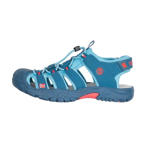 Trollkids Kids Kvalvika Sandal 25, dolphin blue von Trollkids