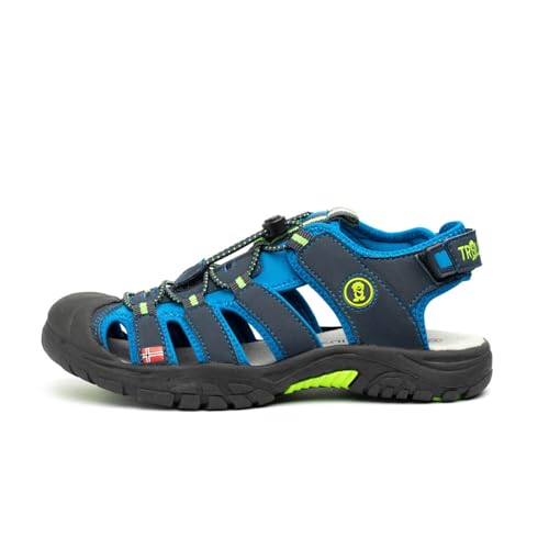 Trollkids Kids Kvalvika Sandal 38, navy von Trollkids