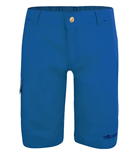 Trollkids Kinder schnell trocknende Shorts Sandefjord XT, Leuchtendes Blau, Größe 110 von Trollkids