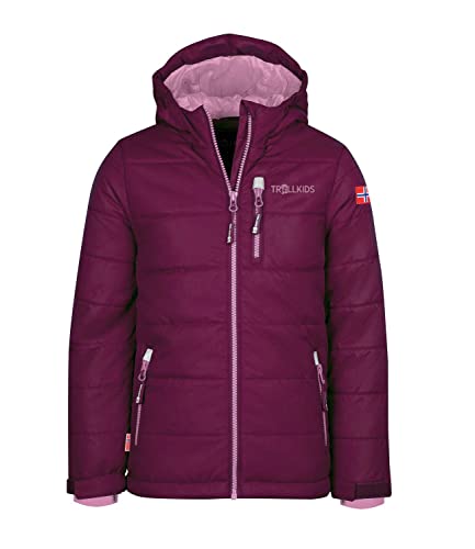 Trollkids Kinder Skijacke/Winterjacke Hemsedal, plum/mauve, Größe 152 von Trollkids