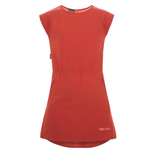 Trollkids Girls Arendal Dress 152, Mystic red von Trollkids