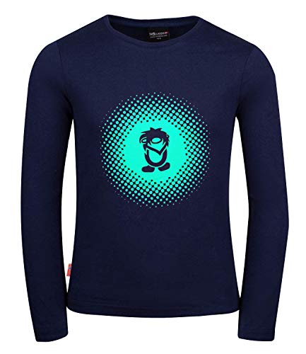 Trollkids Mädchen Pointillism Longsleeve, Marineblau/Minze, Größe 176 von Trollkids