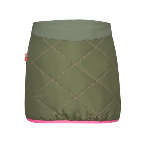 Trollkids Girls Rondane Winter Skirt 140, Dusky Olive/Light Magenta von Trollkids