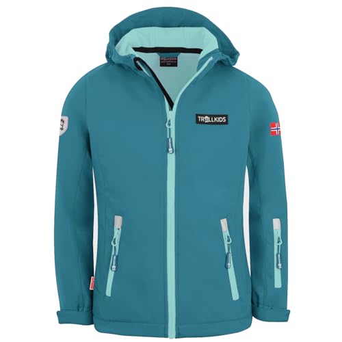 Trollkids Girls Oslofjord Jacket 128, Teal/Aqua von Trollkids