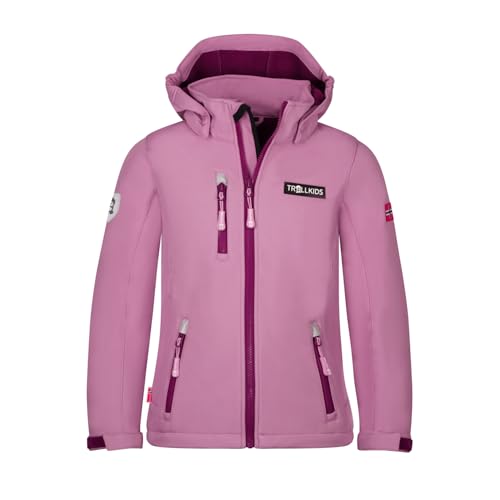 Trollkids Girls Preikestolen Jacket 164, Mauve/Plum von Trollkids