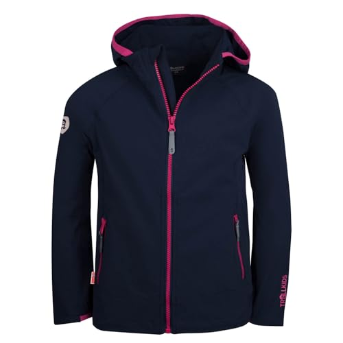 Trollkids Girls Kvalvika Jacket 176, Navy/pink von Trollkids