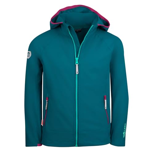 Trollkids Girls Kvalvika Jacket 116, smaragd von Trollkids