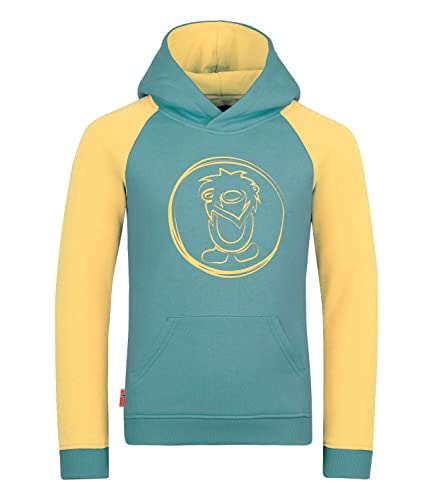 Trollkids Mädchen Stavanger Hoodie Kapuzen Pullover, Gletschergrün/Limonade, Größe 176 von Trollkids