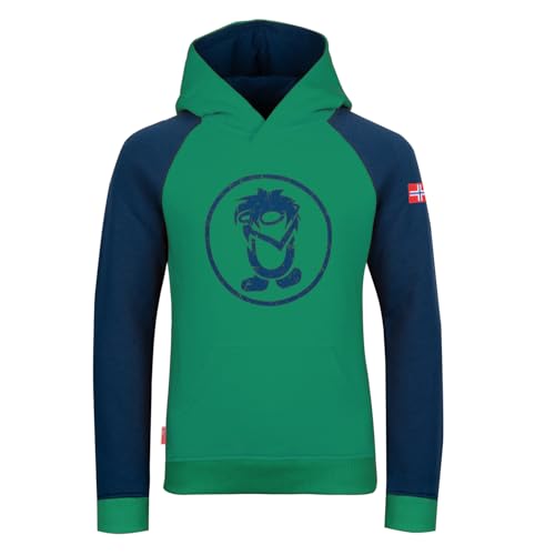 Trollkids Kids Stavanger Sweater 176, Pepper Green von Trollkids