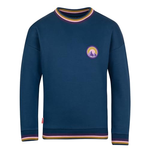 Trollkids Mädchen Sweatshirt Senja, Madeirablau, Größe 164 von Trollkids