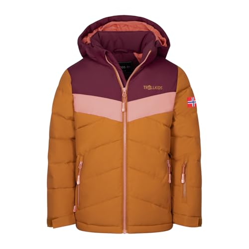 Trollkids Girls Gryllefjord Jacket 116, Redwood von Trollkids