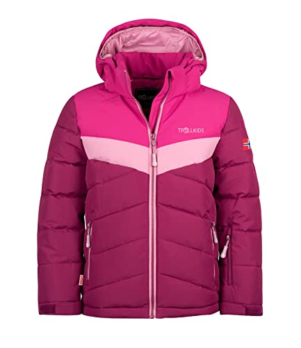 Trollkids Mädchen Winterjacke Gryllefjord, Pflaume/Feuerbeere/Violett, Größe 164 von Trollkids