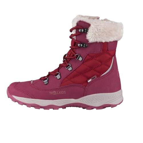 Trollkids Girls Hemsedal Winter Boots 37, berry von Trollkids
