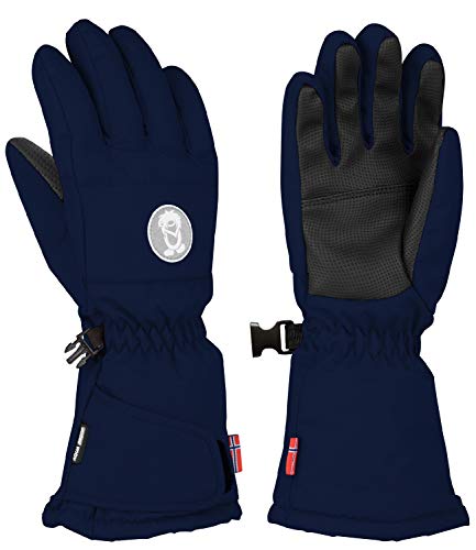 Trollkids Narvik Wasserabweisende Handschuhe, Marineblau/Orange, Größe 6; 11-12 Years von Trollkids