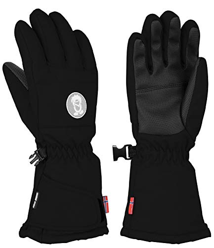 Trollkids Narvik Wasserabweisende Handschuhe, Schwarz, Größe 4,5; 7-8 Years von Trollkids
