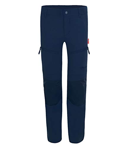 Trollkids Nordfjord Slim Fit Trekking Hose Zip Off, Marineblau, Größe 122 von Trollkids