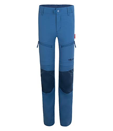 Trollkids Nordfjord Slim Fit Trekking Hose Zip Off, Mitternachtsblau, Größe 110 von Trollkids