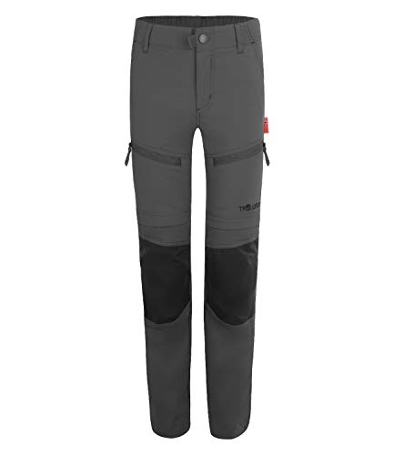 Trollkids Nordfjord Trekking Hose Zip Off, Anthracite, Größe 110 von Trollkids