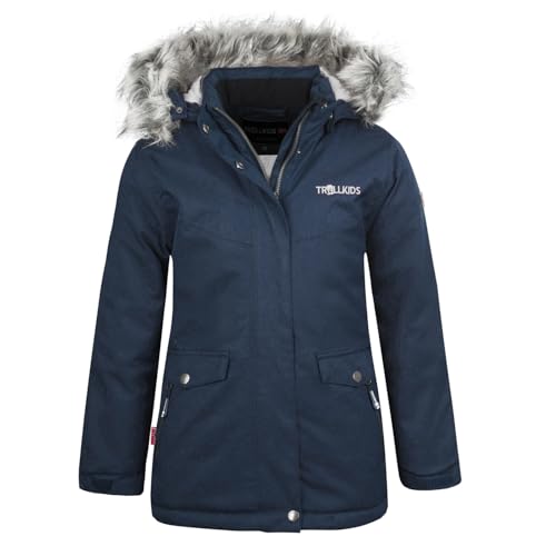 Trollkids Girls Oslo Coat XT 104, Navy/Grey von Trollkids