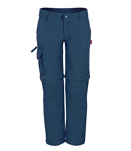 Trollkids Quick-Dry Zip-Off Hose Oppland Slim Fit, Mystik Blau, Größe 104 von Trollkids