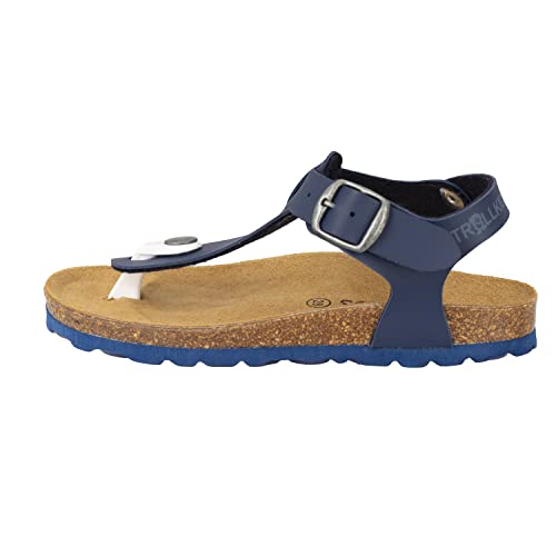 Trollkids Sandale für Kinder mit enorgonomischem Fußbett ALESUND, Marineblau, Größe 32 von Trollkids