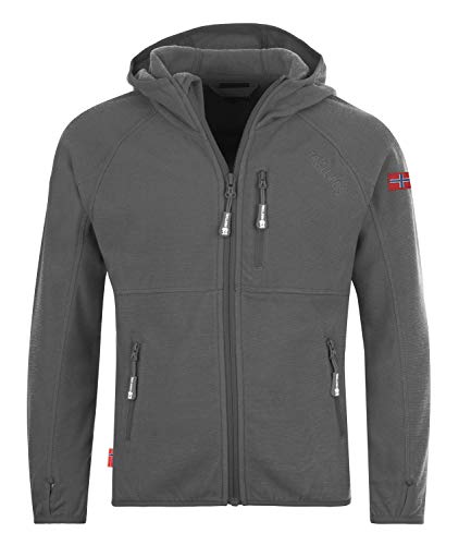 Trollkids Sandefjord Fleece Jacke, Antrazit, Größe 104 von Trollkids