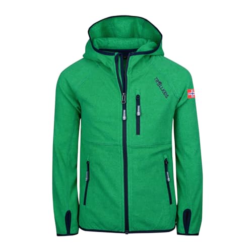 Trollkids Kids Sandefjord Jacket 104, Pepper Green von Trollkids