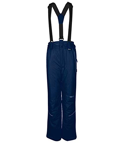 Trollkids Schneehose Holmenkollen Slim Fit, Marineblau/Orange, Größe 128 von Trollkids