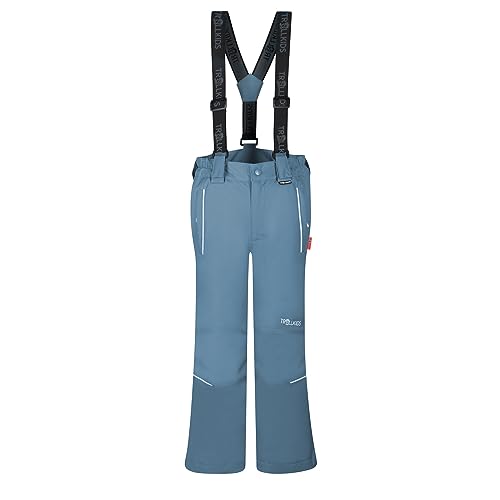 Trollkids Schneehose Holmenkollen Slim Fit, Stahlblau, Größe 128 von Trollkids