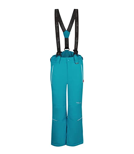 Trollkids Schneehose Holmenkollen Slim Fit, Teal-Grün, Größe 128 von Trollkids