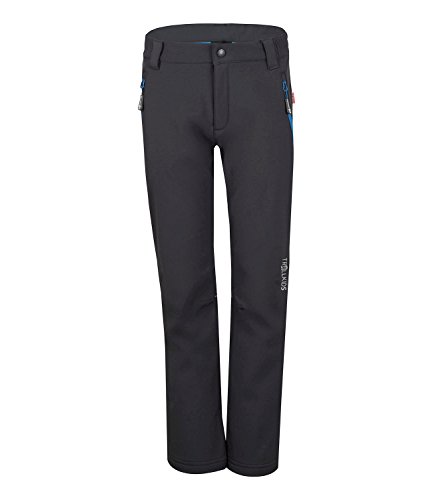 Trollkids Softshell Kinderhose Fjell, Anthracite, Größe 122 von Trollkids