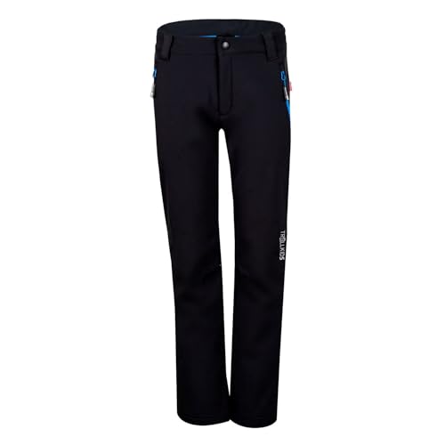 Trollkids Kids Fjell Softshell Pant 110, Black von Trollkids